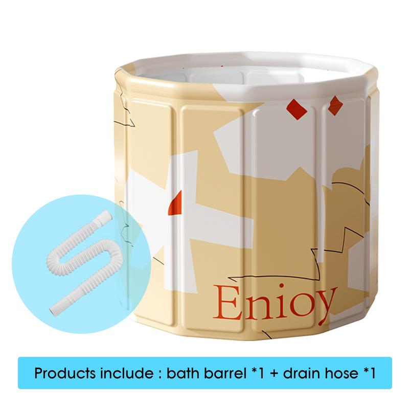 Compact foldable bath tub with 6-layer thermal insulation design