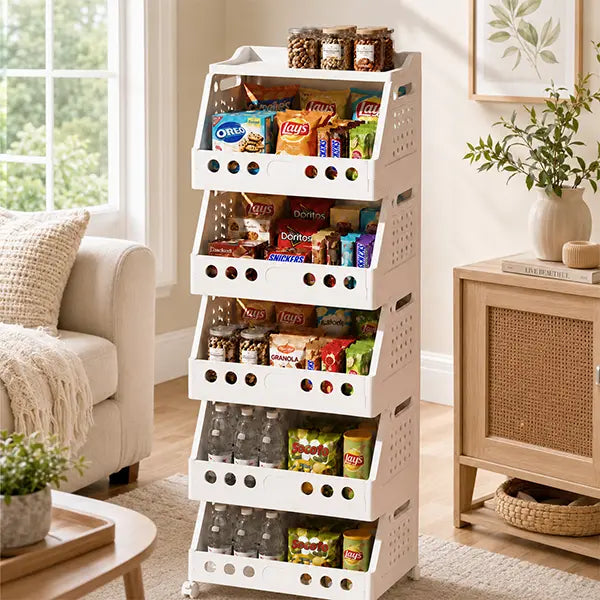 2-5 Tier Stackable RollingCart